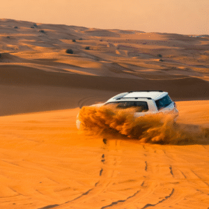 4x4 vehicle convoy crossing varied Moroccan landscapes