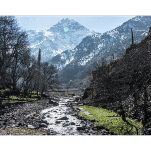 Mount Toubkal summit climbers Atlas Mountains Morocco